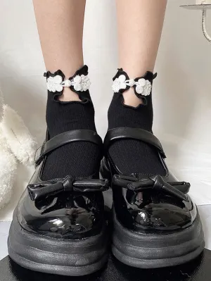 Chinese Style Lolita Tights White Accessory Polyester Lolita Accessories