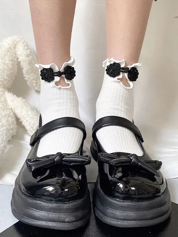 Chinese Style Lolita Tights White Accessory Polyester Lolita Accessories