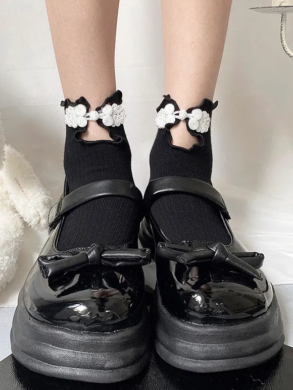Chinese Style Lolita Tights White Accessory Polyester Lolita Accessories