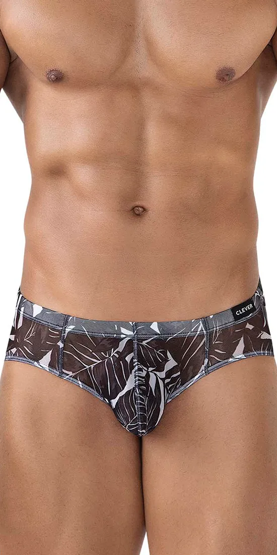 Clever 519963 3pk Australian Latin Briefs Blue-black-black