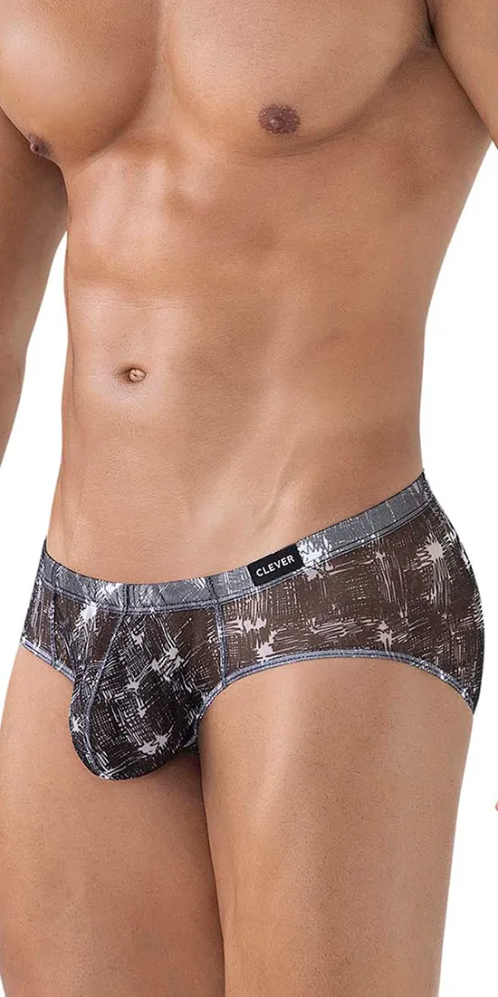 Clever 519963 3pk Australian Latin Briefs Blue-black-black