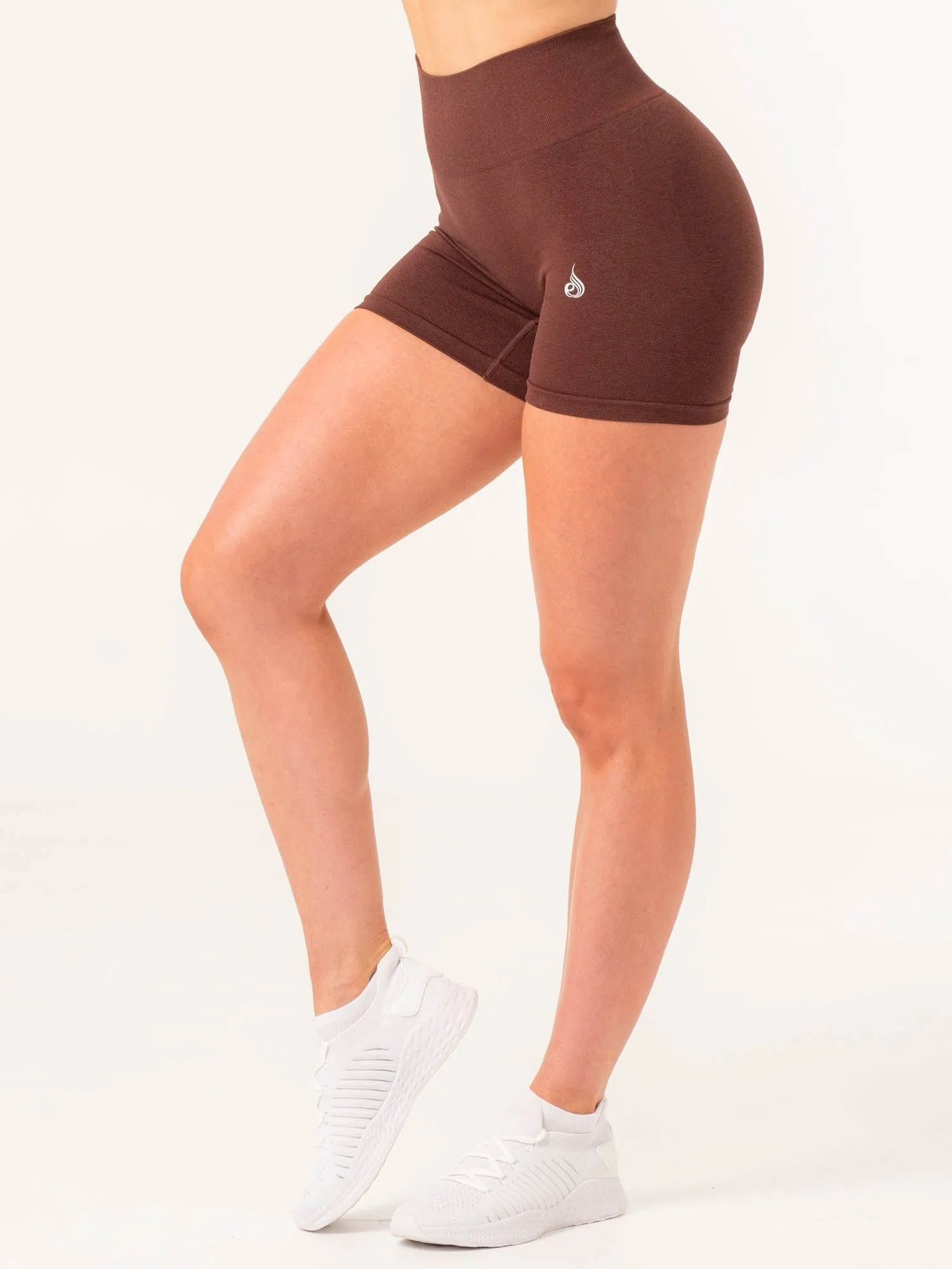 Contour Seamless Shorts - Chocolate Marl
