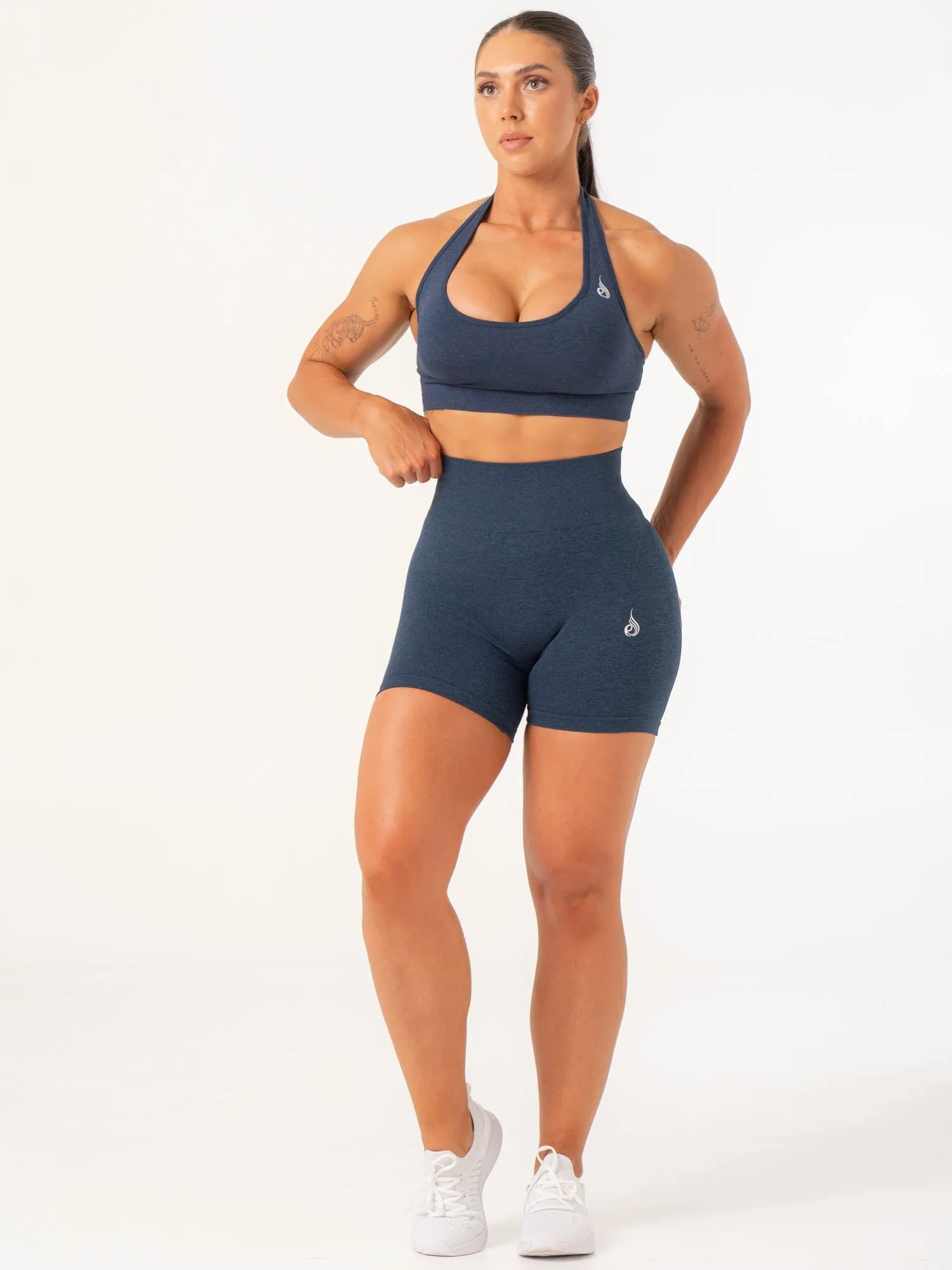 Contour Seamless Shorts - Navy Marl