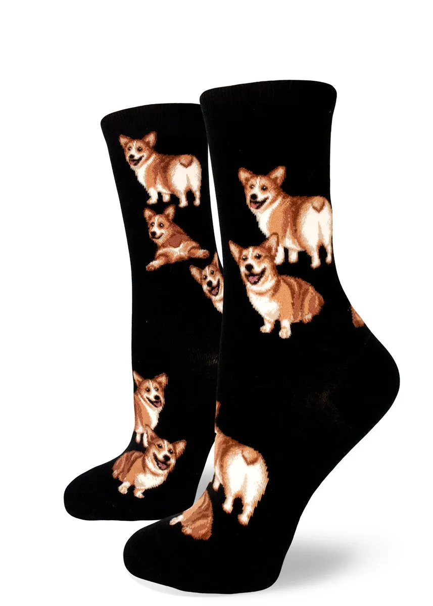 Corgi Butt Strut Crew Socks