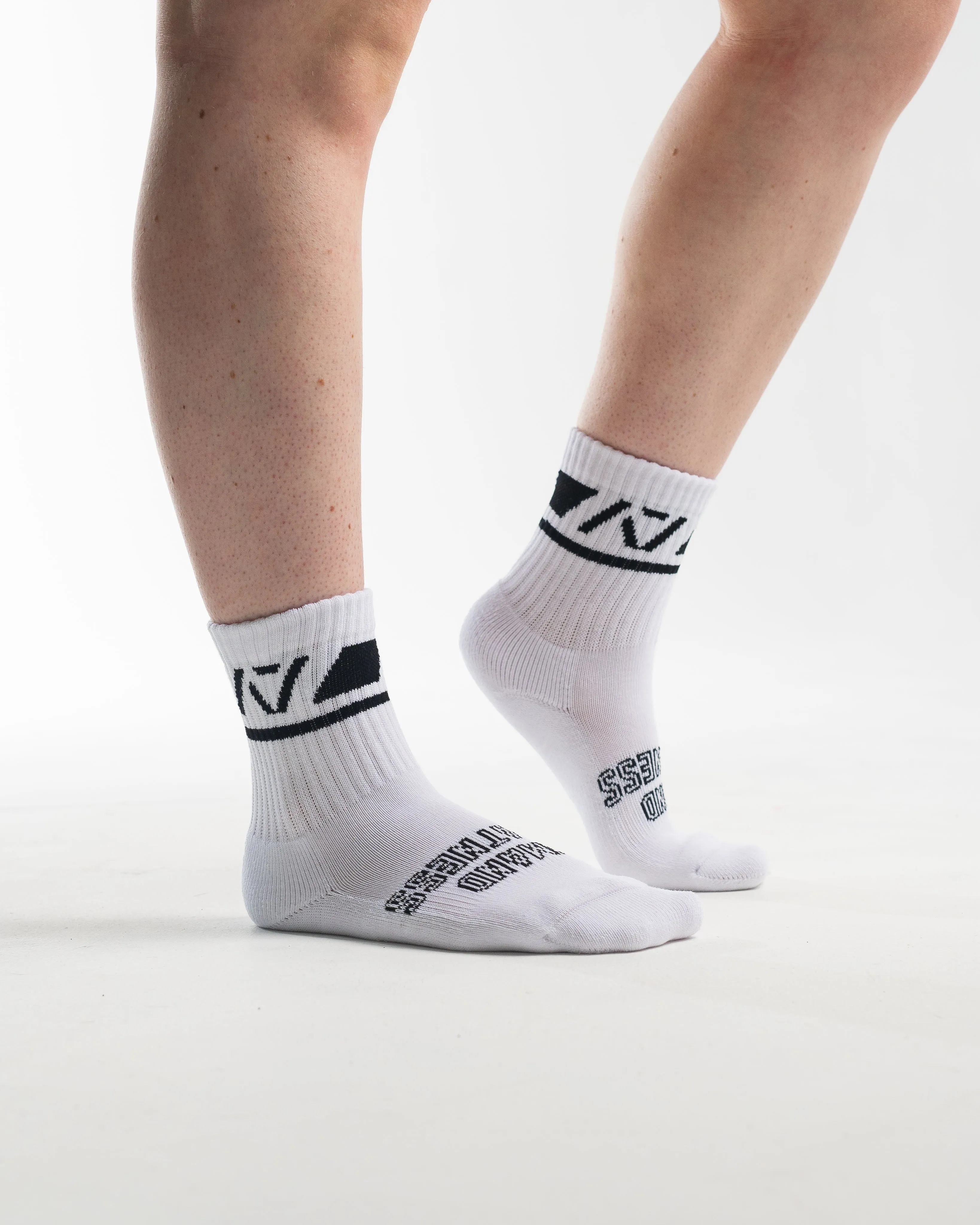 Crew Socks - Domino White