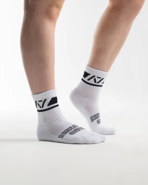 Crew Socks - Domino White