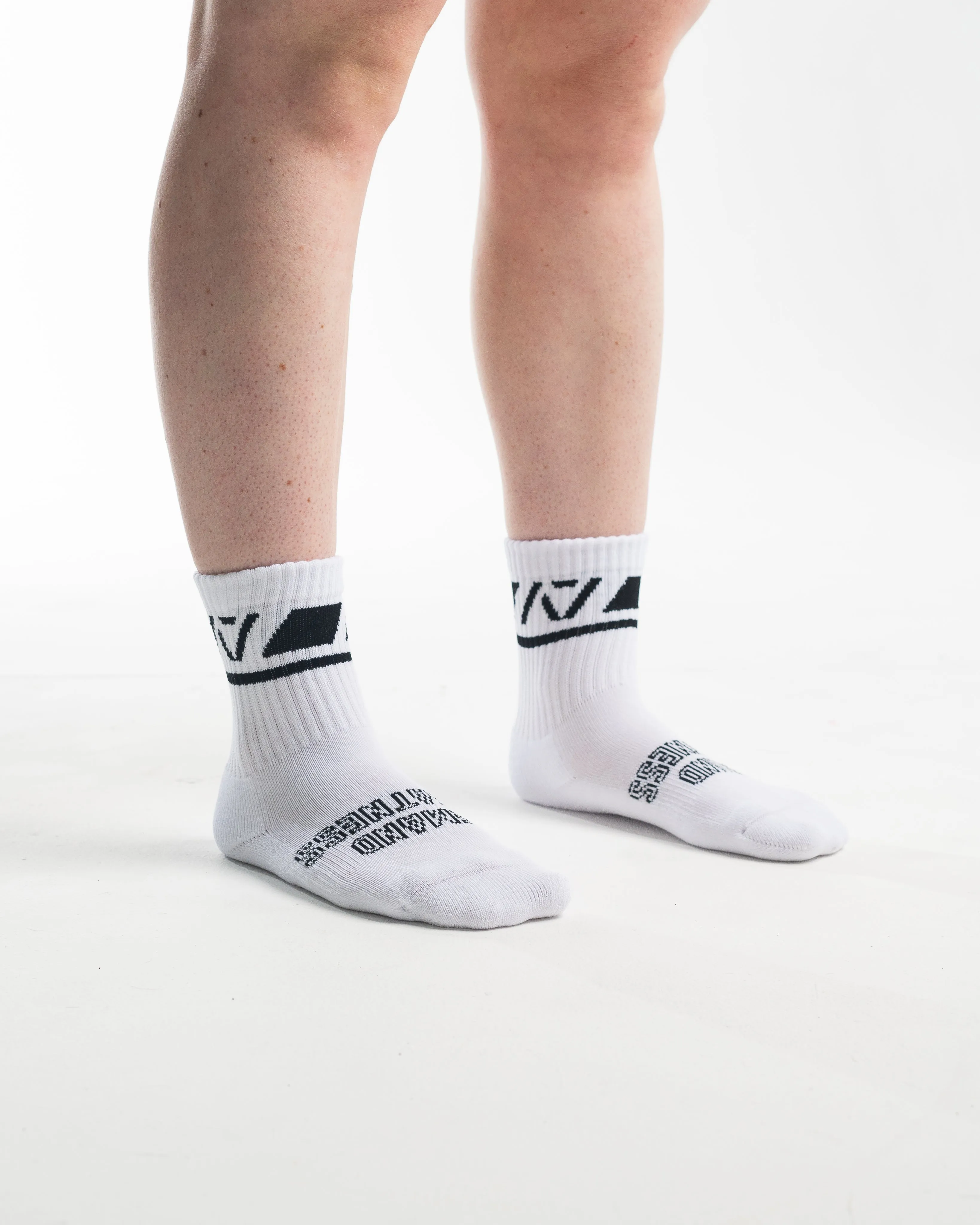 Crew Socks - Domino White