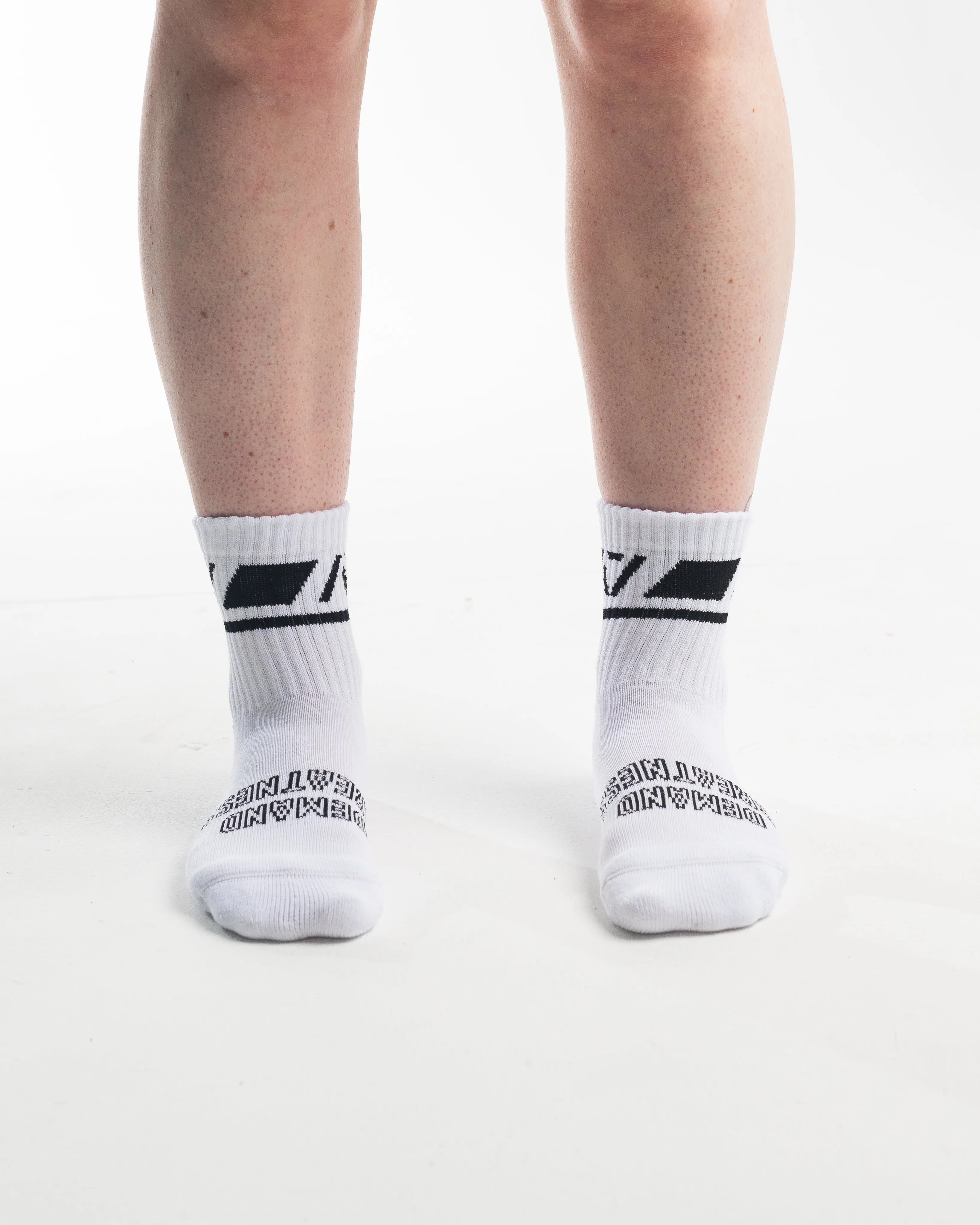 Crew Socks - Domino White