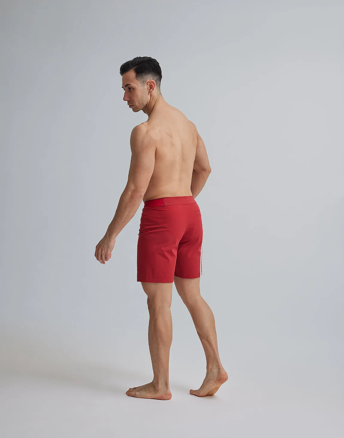 CRONOS 2LINE BOARD SHORTS【D.RED】