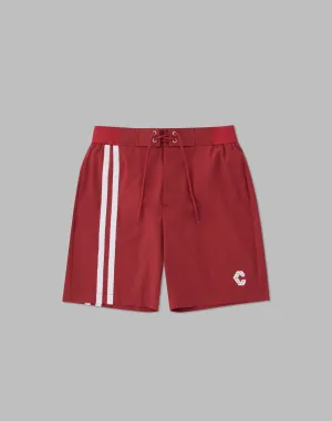 CRONOS 2LINE BOARD SHORTS【D.RED】