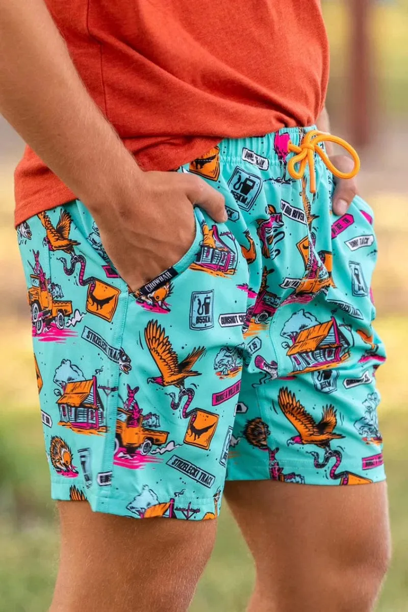 Crowbar Mens Andy Board Shorts Happy Days