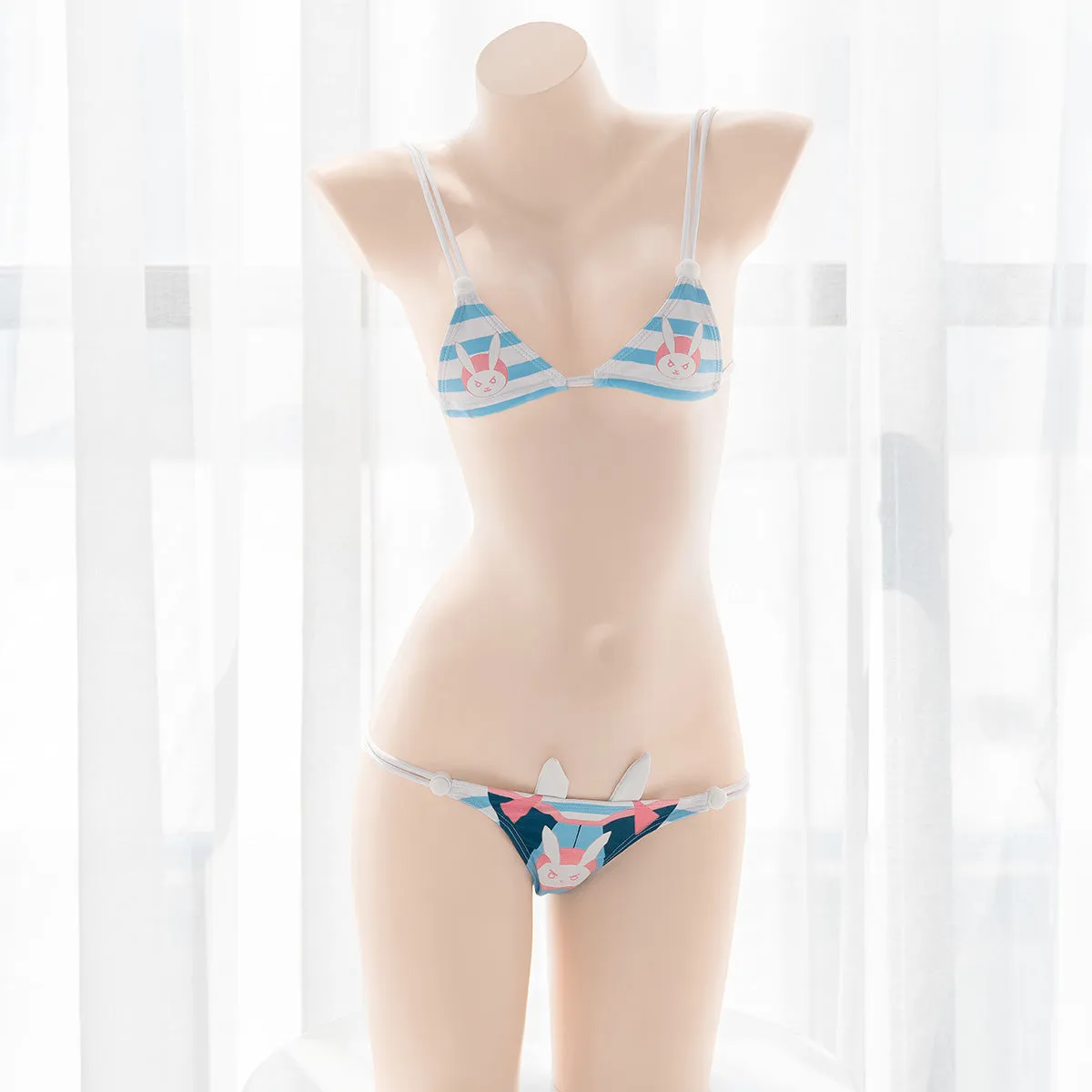Cute Rabbit Printed Bikini  KF70284