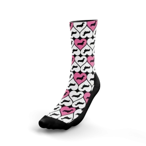 Dachshund Hearts Crew Socks