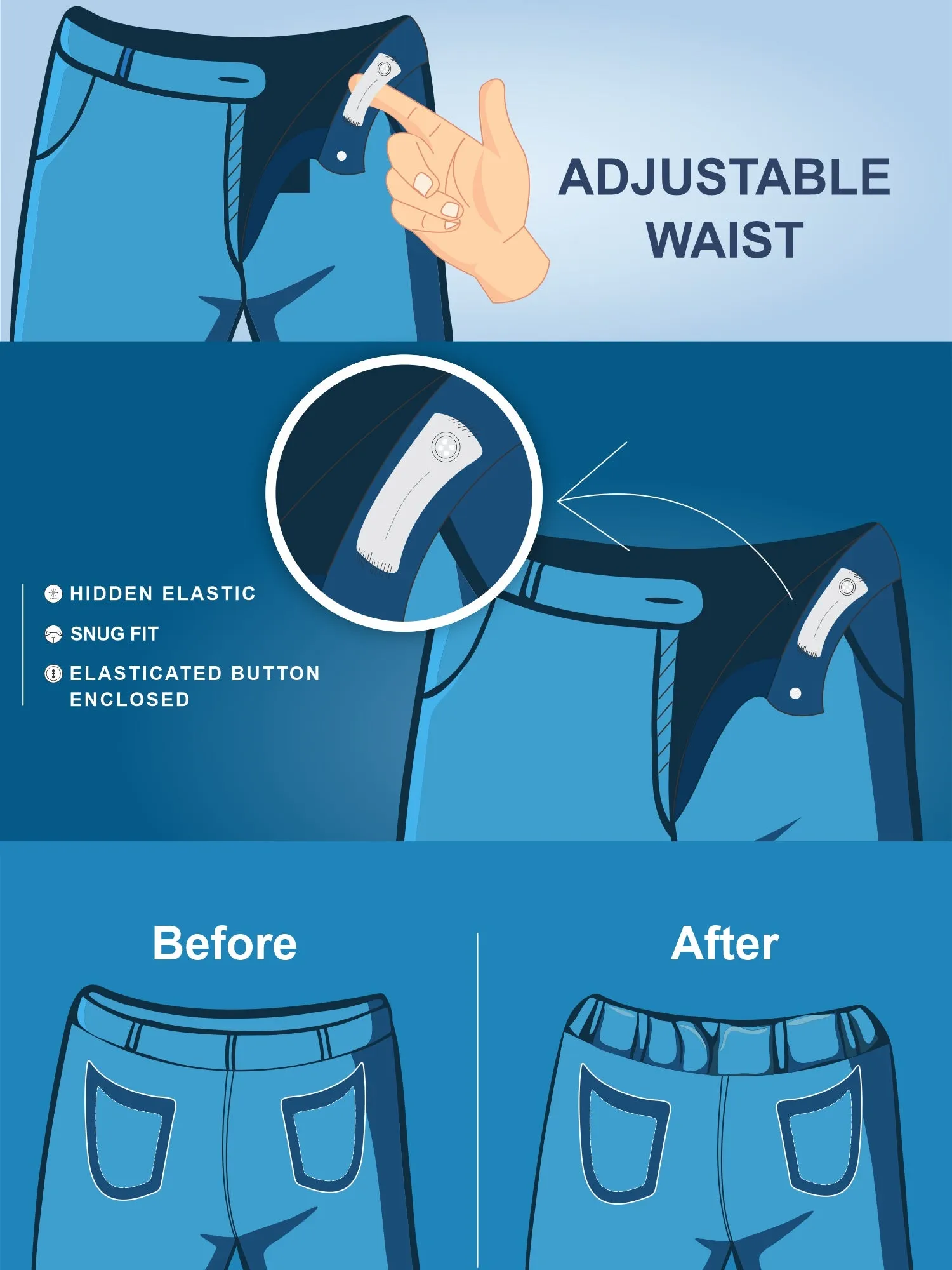 Denim chino Shorts