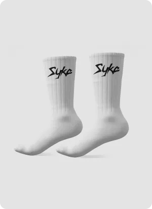 Design 2 White Dri-Fit SYKE Socks