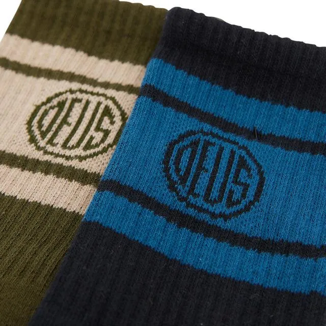Deus Ex Machina Pill Logo Sock 2 Pack Multi