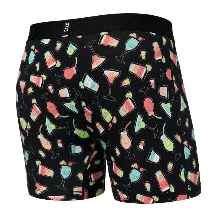 Droptemp Cooling Boxer Brief - Happy Hour/Black