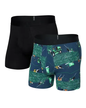 DropTemp® Cooling Cotton (2 Pack) Boxer Brief - Buzzcut/Black