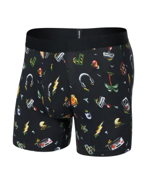 DropTemp® Cooling Cotton Boxer Brief - Gamer's Paradise - Black