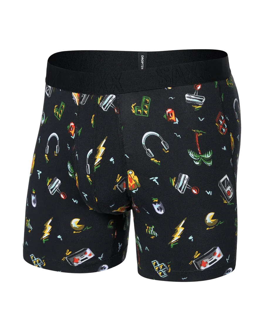 DropTemp® Cooling Cotton Boxer Brief - Gamer's Paradise - Black