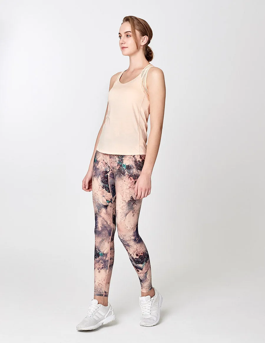 easyoga LESPIRO Glossy Slim Tights - FB6 Moonlight Garden