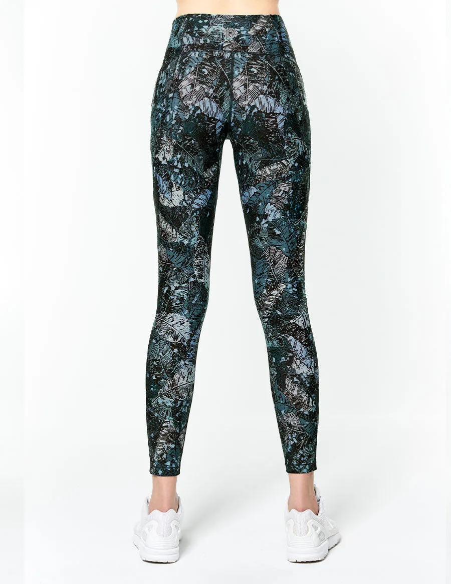 easyoga LESPIRO On- Soothing Core Tights - FC8 Feather Bouquet Blue
