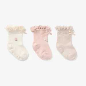 Floral Ankle Socks 3Pk