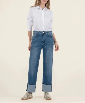 Frances Cuff Wide Leg Jean