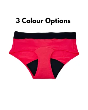 “Game Changer" Period Underwear - Black Waistband -Choose Colour & Size