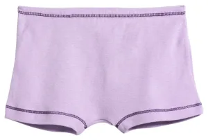 Girls Cotton "Boy Shorts" Underwear | Lavender