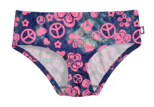 Girls UPF 50  Printed Swim Briefs  | Woodstock