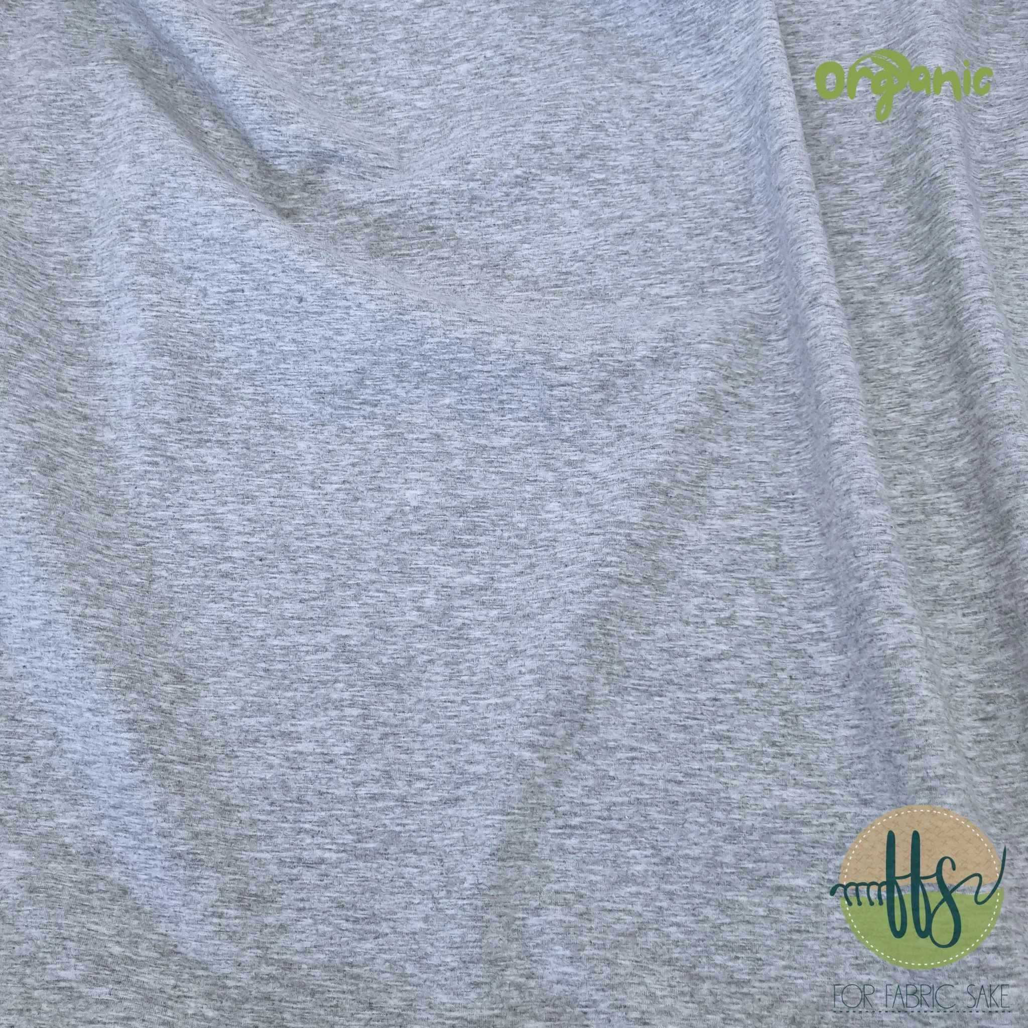 Grey Marl  -ORGANIC Cotton Spandex- 210g