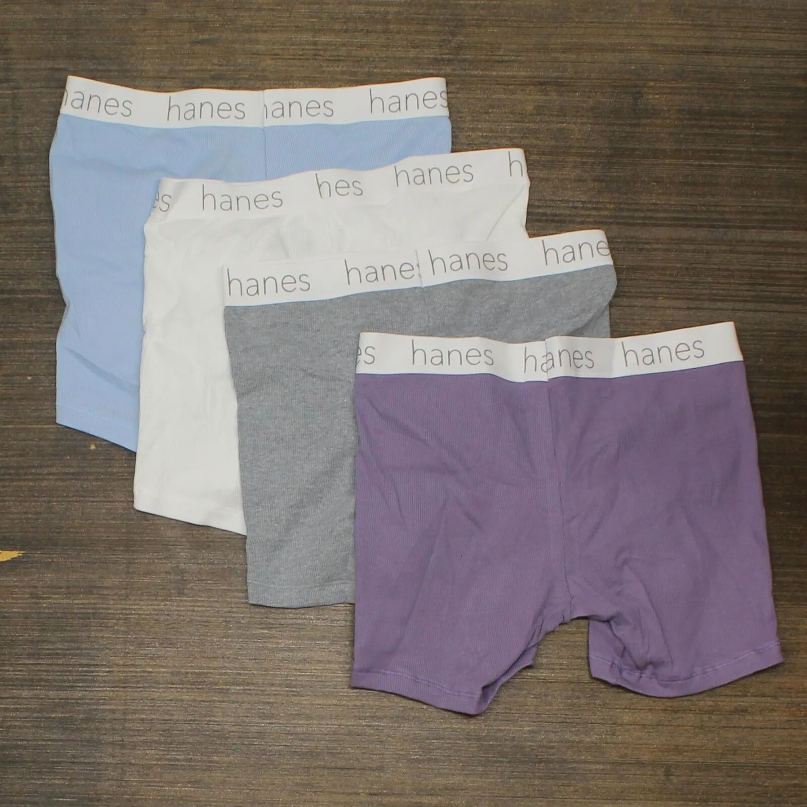 Hanes Premium Women's 4pk Cotton Mid-Thigh Comfortsoft Waistband Boxer Briefs S