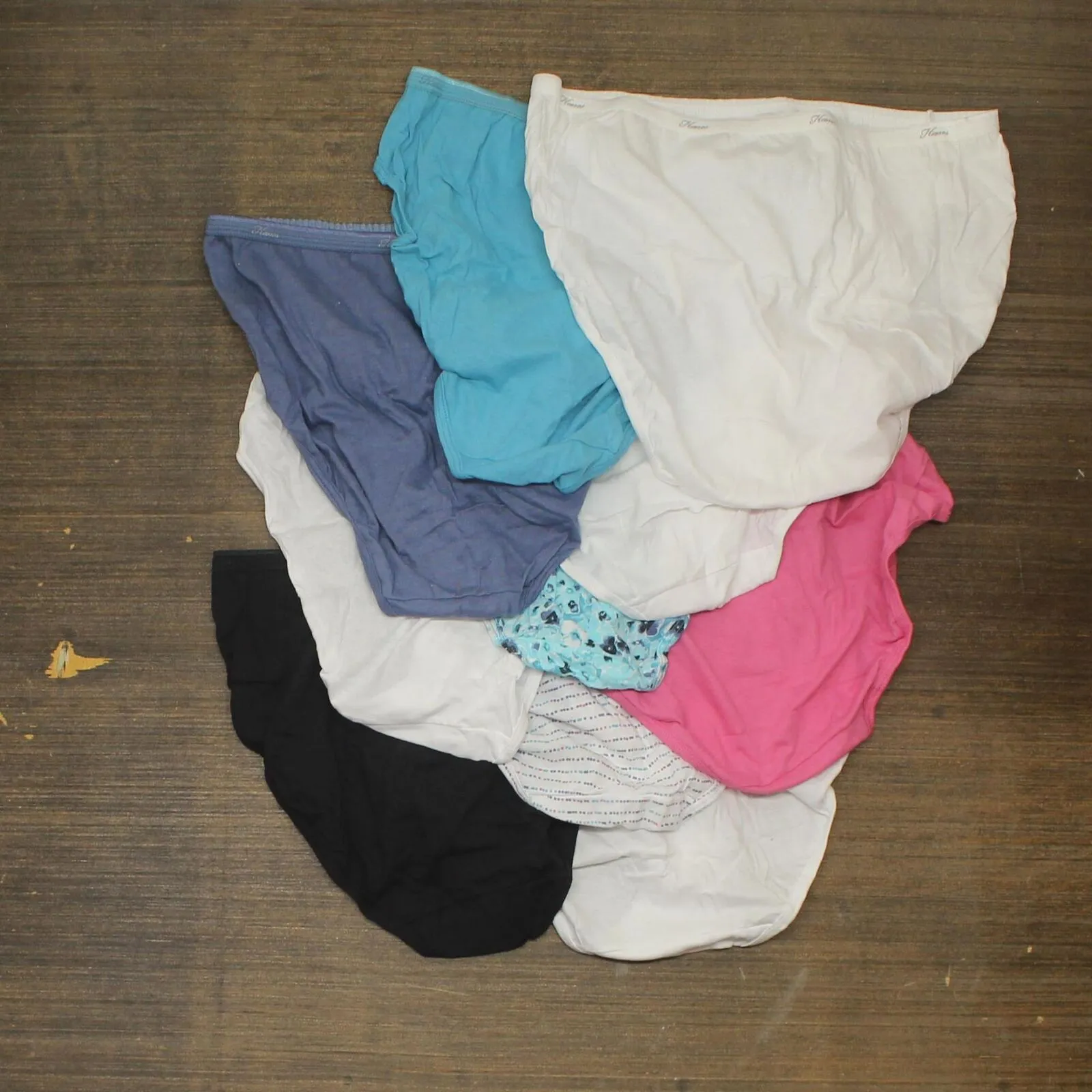Hanes Women's 10pk Cotton Hi-Cut Briefs PW43AS Colors May Vary 9