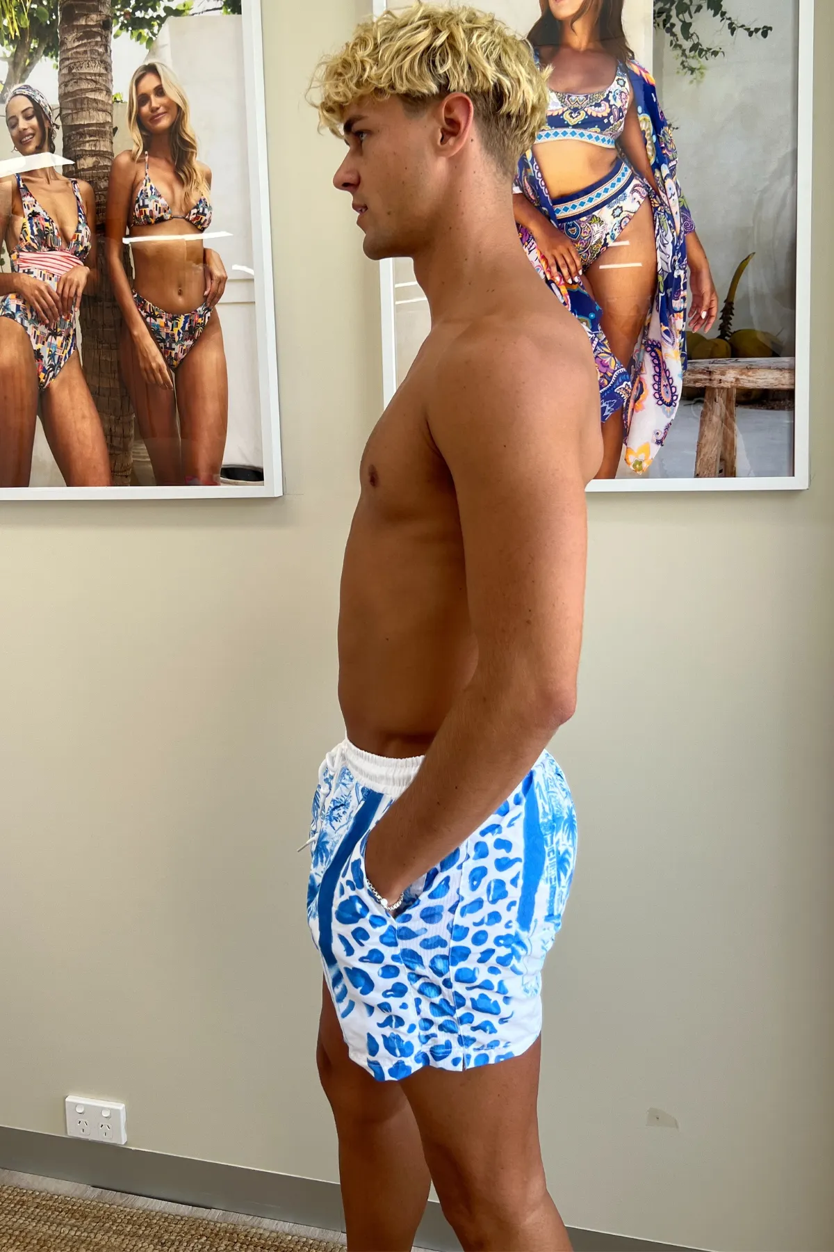 Hank Board Shorts 02 - Blue Jungle