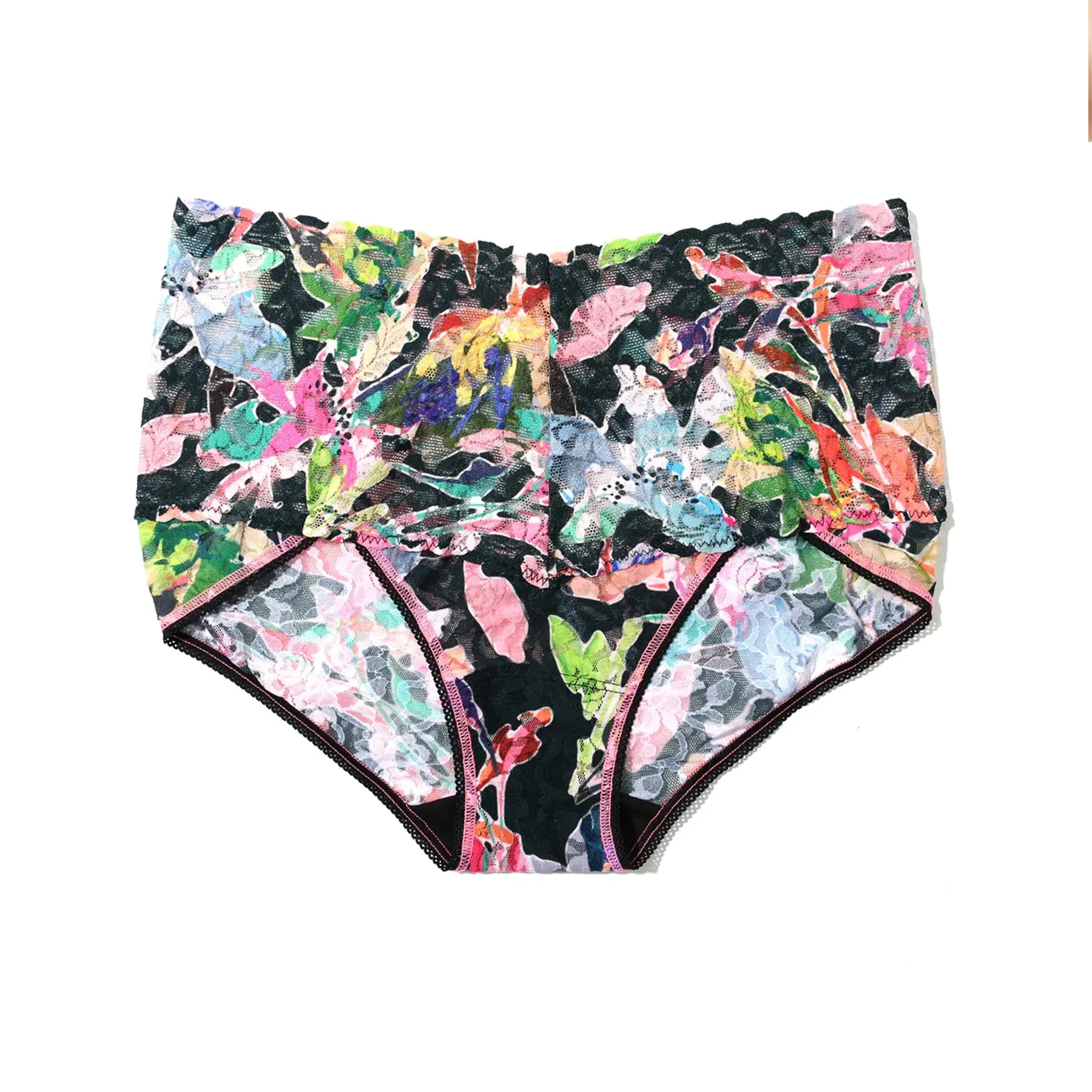 Hanky Panky Printed Lace V-Kini Retro Briefs