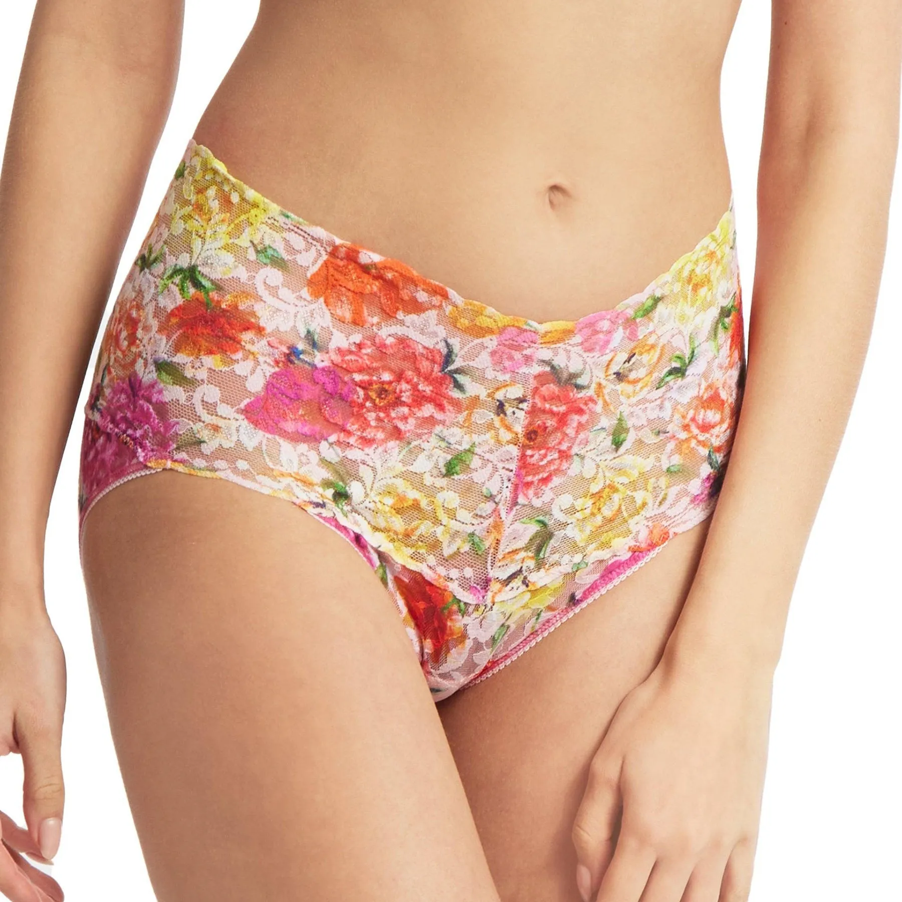 Hanky Panky Printed Lace V-Kini Retro Briefs