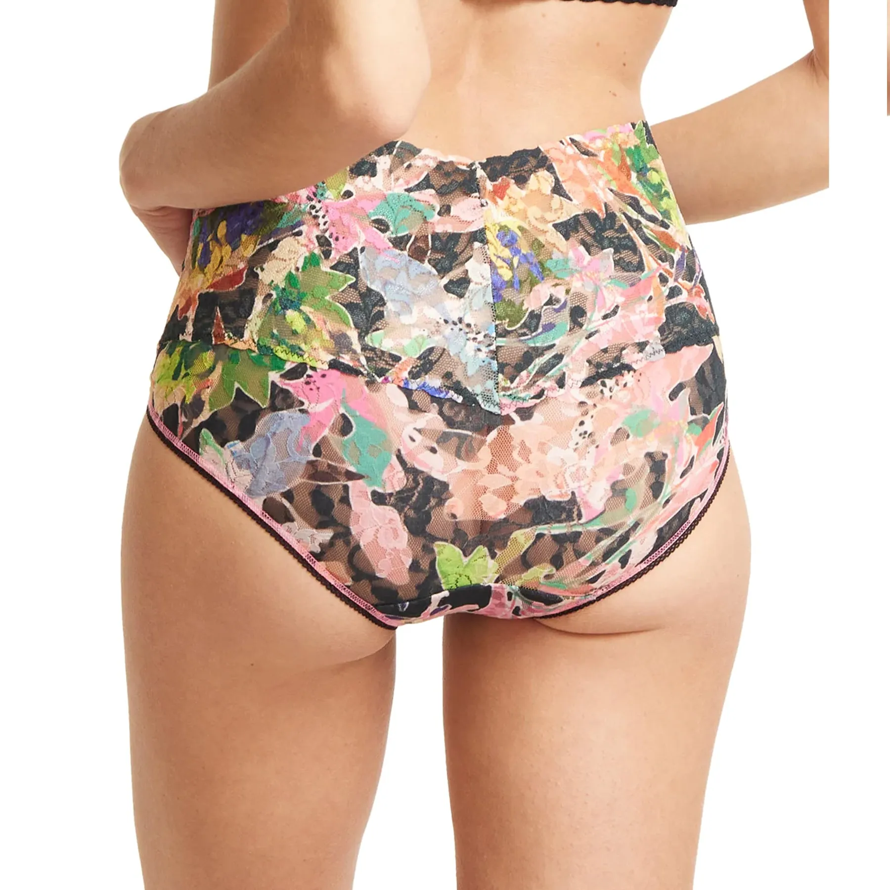 Hanky Panky Printed Lace V-Kini Retro Briefs