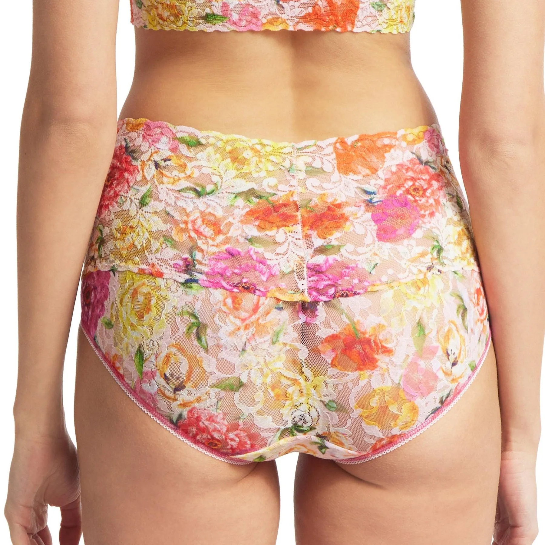 Hanky Panky Printed Lace V-Kini Retro Briefs