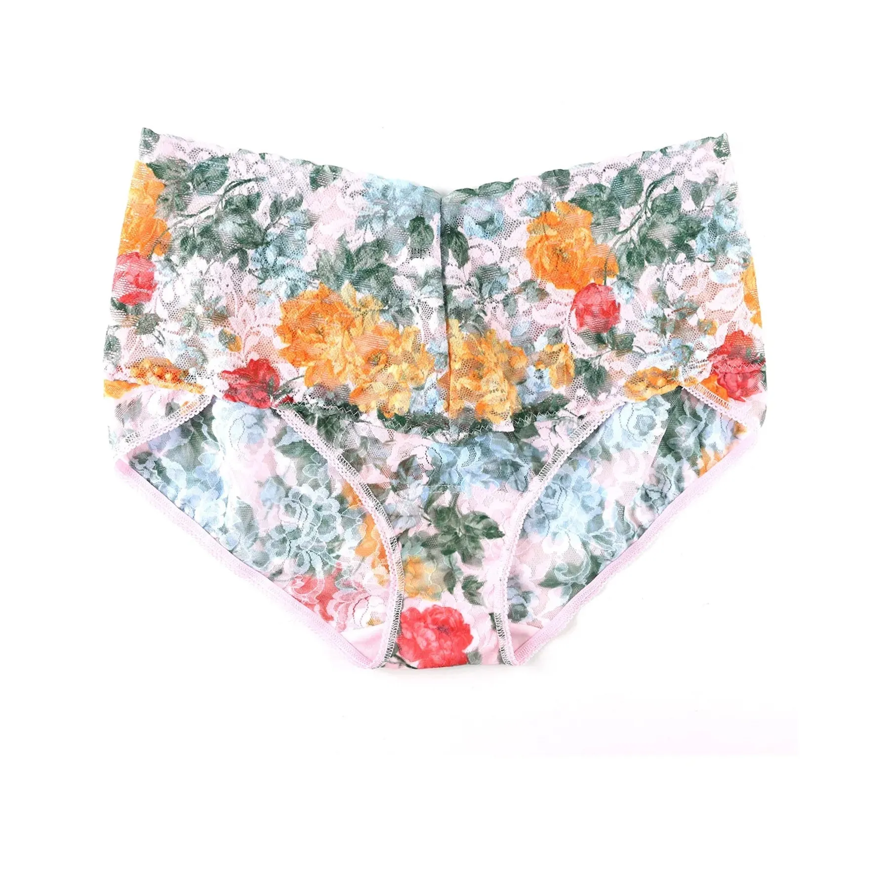 Hanky Panky Printed Lace V-Kini Retro Briefs