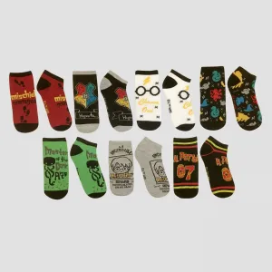 Harry Potter Women's LOT OF 7 PAIRS Assorted Low Cut Socks