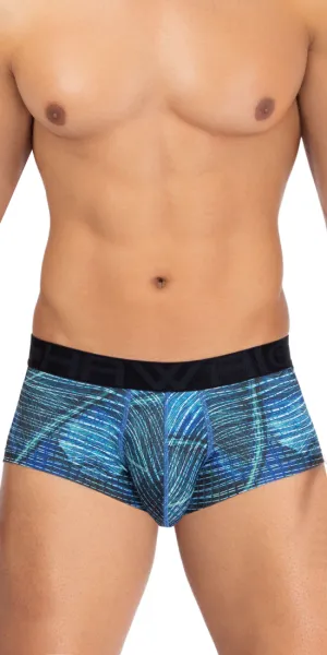 Hawai 42183 Printed Microfiber Briefs Royal Blue