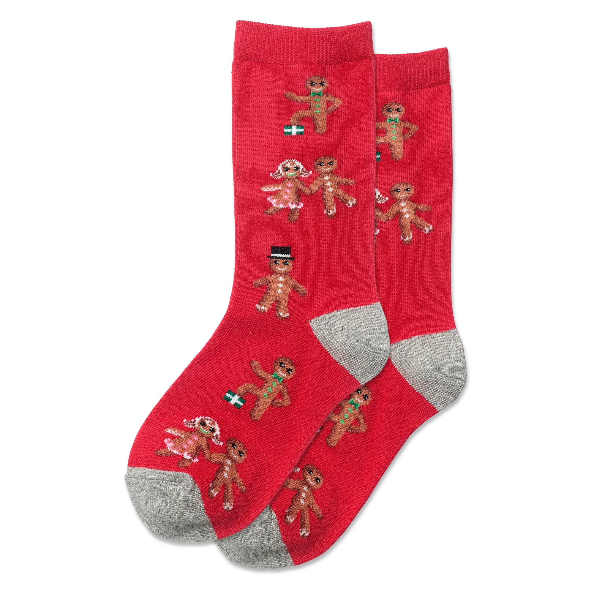HOTSOX Kid's Gingerbread Cookies Crew Socks