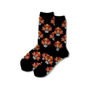 HOTSOX Women's Turkey Dog Crew Socks