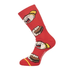HUF x Popeye WIMPY CREW SOCKS MENS KNITTED (RED)