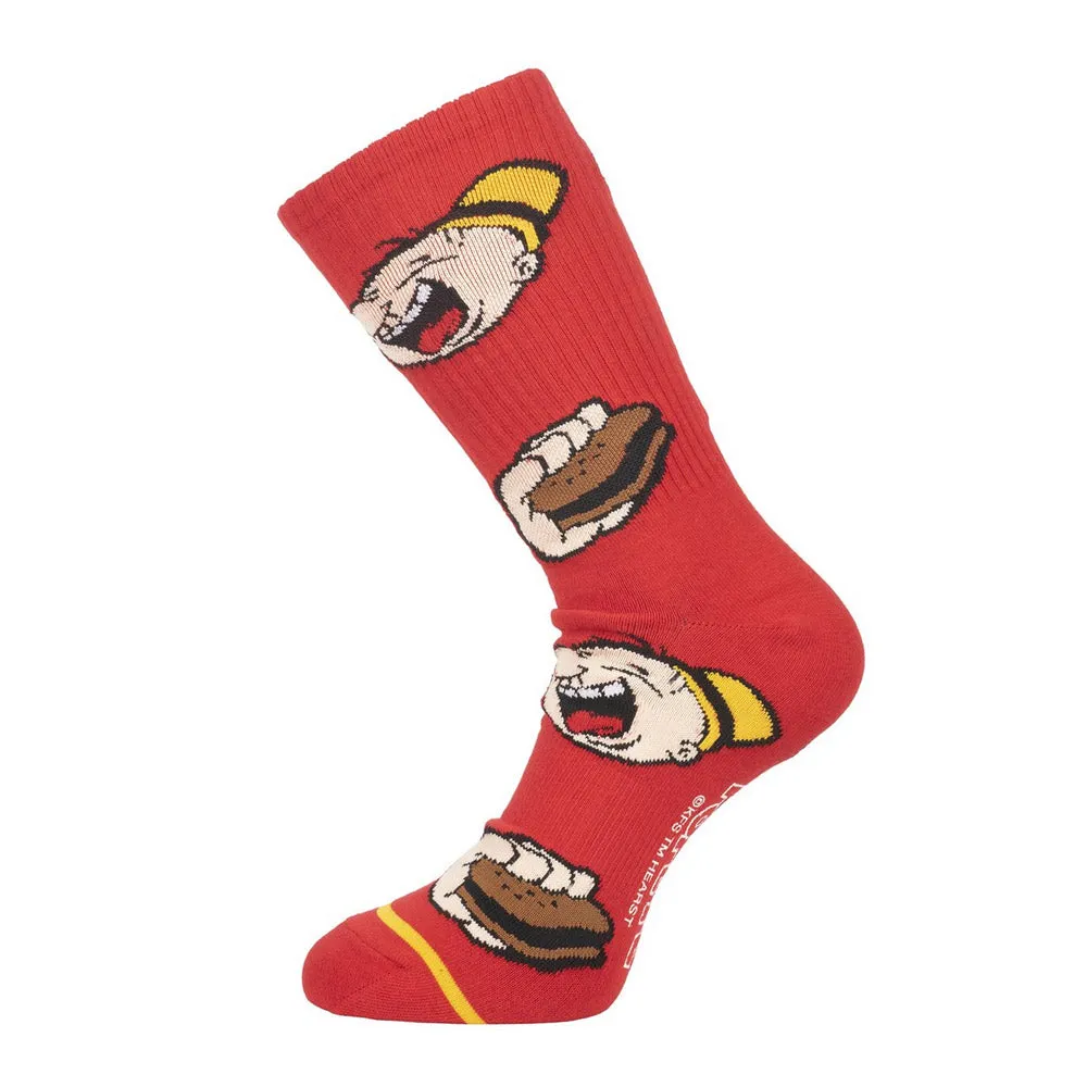 HUF x Popeye WIMPY CREW SOCKS MENS KNITTED (RED)