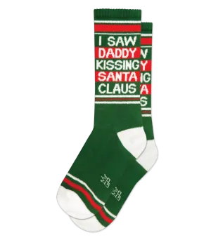 I SAW DADDY KISSING SANTA CLAUS GYM SOCK