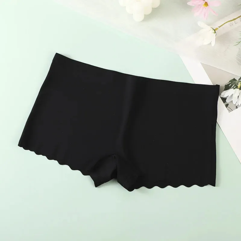 Ice Silk Boyshorts Women Seamless Underwear Cotton Crotch Boxer Shorts Ladies Pants Summer Thin Boyshorts Comfort Panties