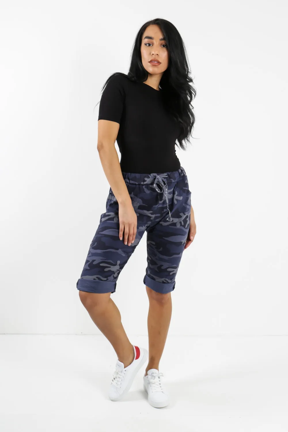 Italian Magic Shorts/Chinos Camo Navy