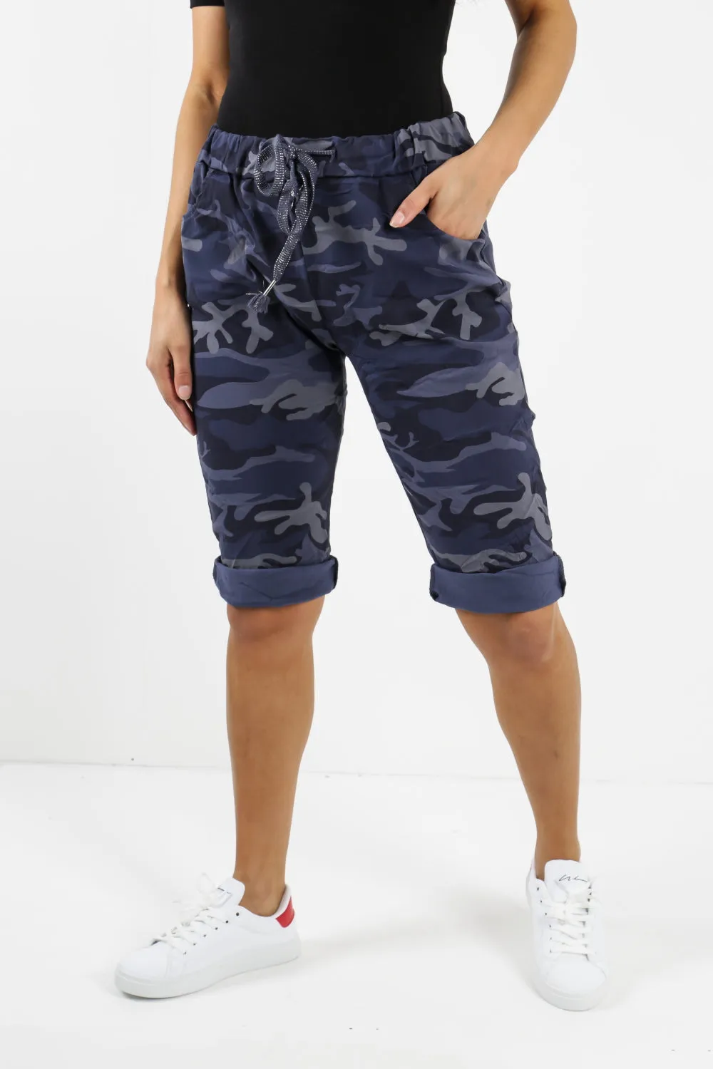 Italian Magic Shorts/Chinos Camo Navy
